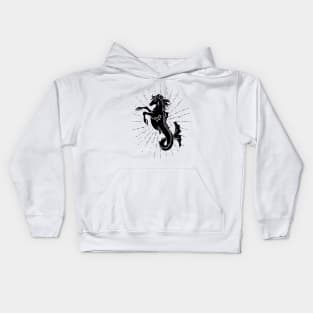 Seahorse Illustration Kids Hoodie